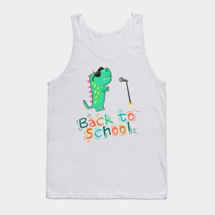 Roaring Kindergarten Dinosaur T Rex Back to School Shirt Boy Tank Top